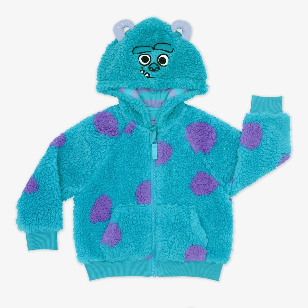 Little Sleepies Monsters Inc Sulley baby Jacket 6-12 months